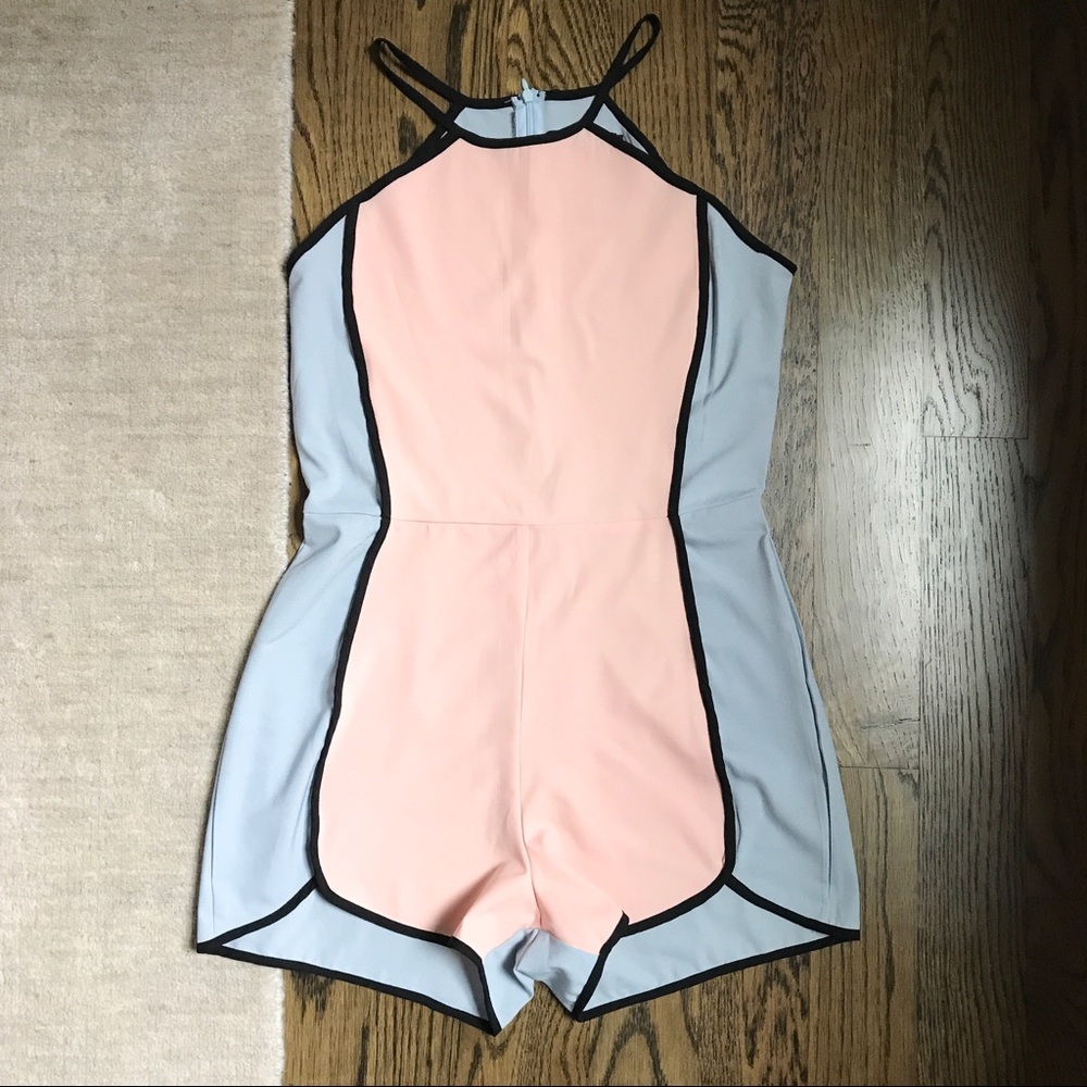 Missguided Veltara Colour Block Romper - Picture 3 of 4